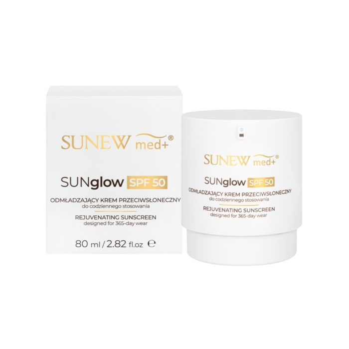 SunewMed+ SUNglow SPF50 odmładzający krem przeciwsłoneczny do twarzy, 50 ml