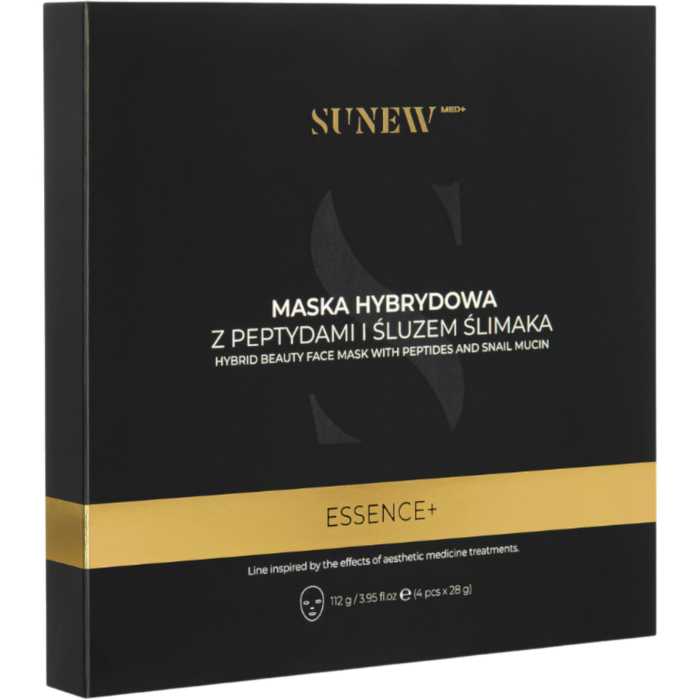 SunewMed+ ESSENCE+ Maska w płachcie do twarzy z peptydami i śluzem ślimaka, 1 szt.