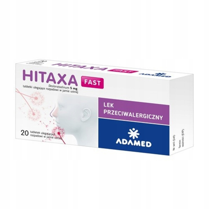 Hitaxa Fast 5 mg tabl. ulegające rozpadowi w jamie ustnej 20 szt.