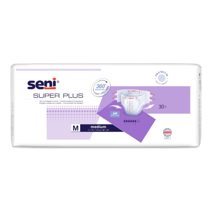 Seni Super Plus M Pieluchomajtki, 30 szt.
