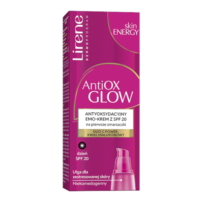 Lirene AntiOX Glow Antyoksydacyjny Emo-krem z SPF 20, 40 ml