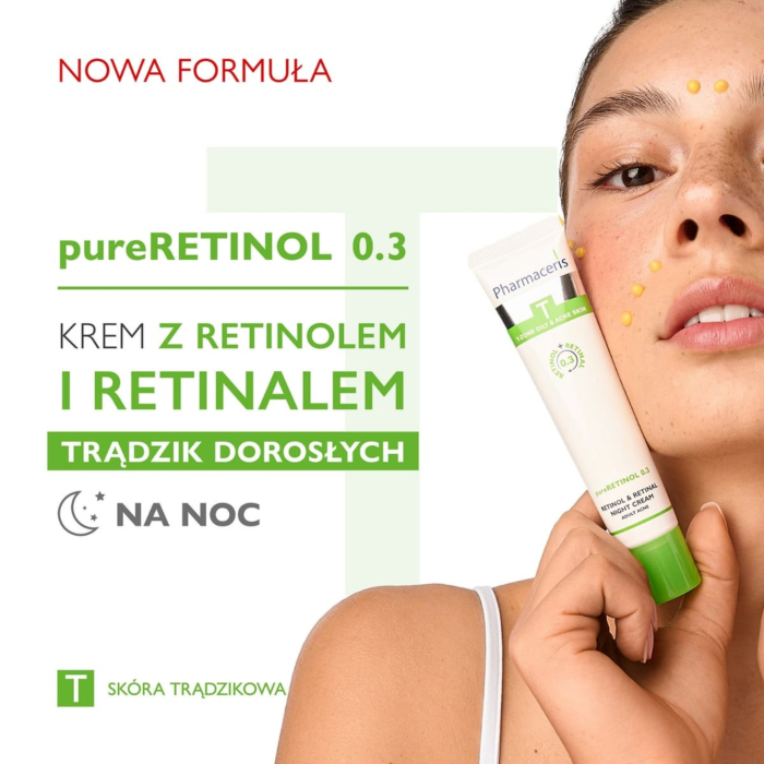 Pharmaceris T Krem z retinolem do skóry dojrzałej na noc, 40 ml