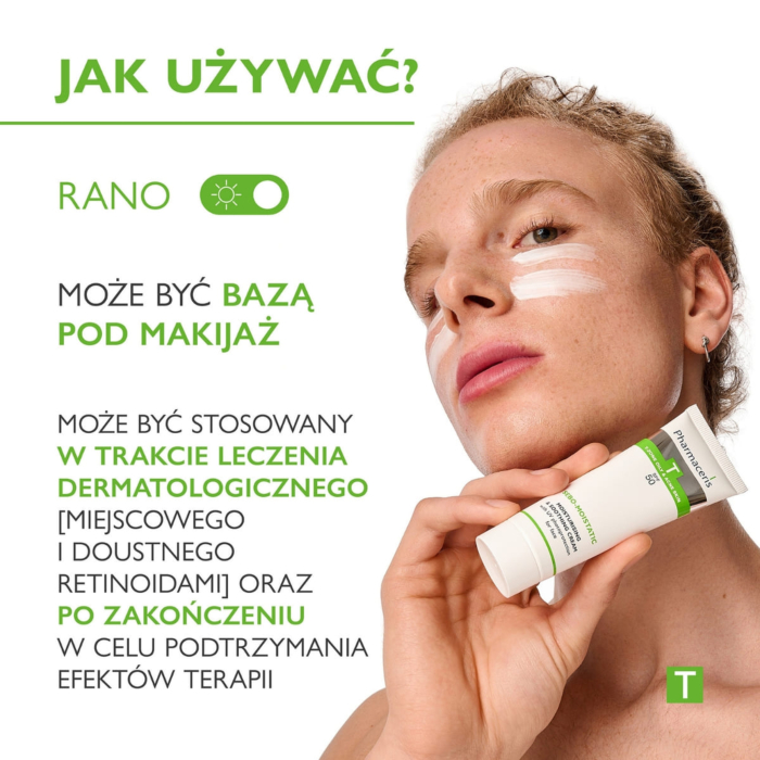 Pharmaceris T Sebo-Moistatic Nawilżająco-kojący krem ochronny SPF 50, 50 ml