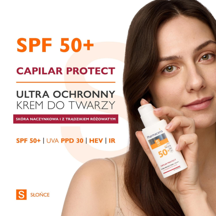 Pharmaceris S Krem ochronny do skóry naczynkowej i z trądzikiem różowatym SPF50+ 