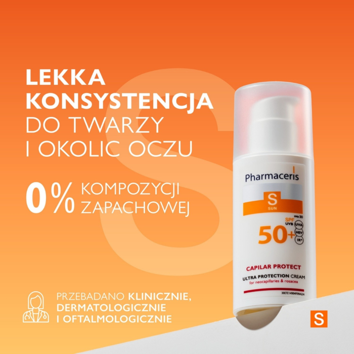 Pharmaceris S Krem ochronny do skóry naczynkowej i z trądzikiem różowatym SPF50+ 