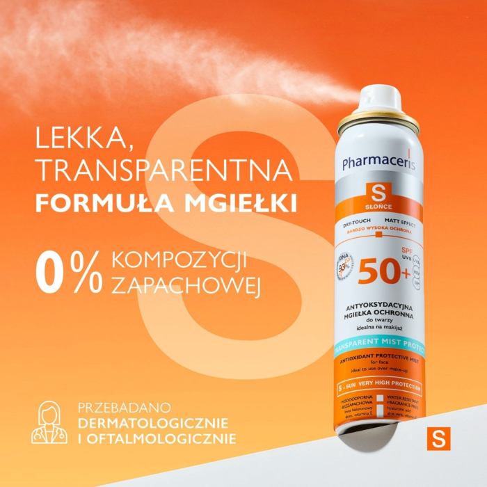 Pharmaceris S Antyoksydacyjna mgiełka ochronna, SPF50+ 
