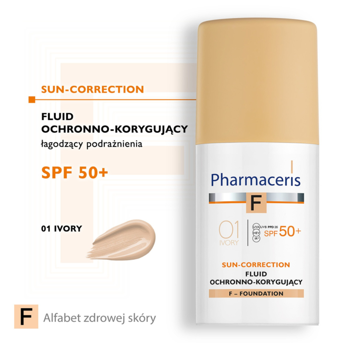 Pharmaceris F Fluid ochronno-korygujący SPF50+ 01