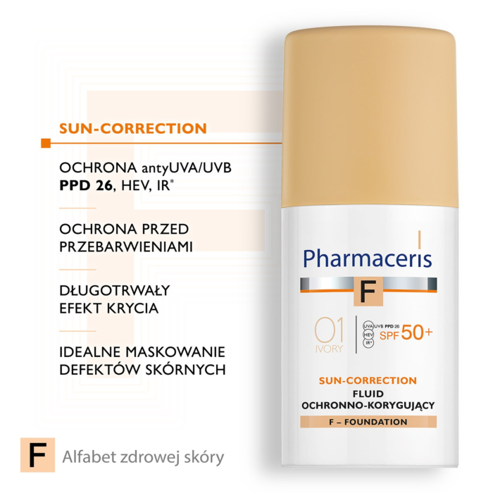 Pharmaceris F Fluid ochronno-korygujący SPF50+ 01