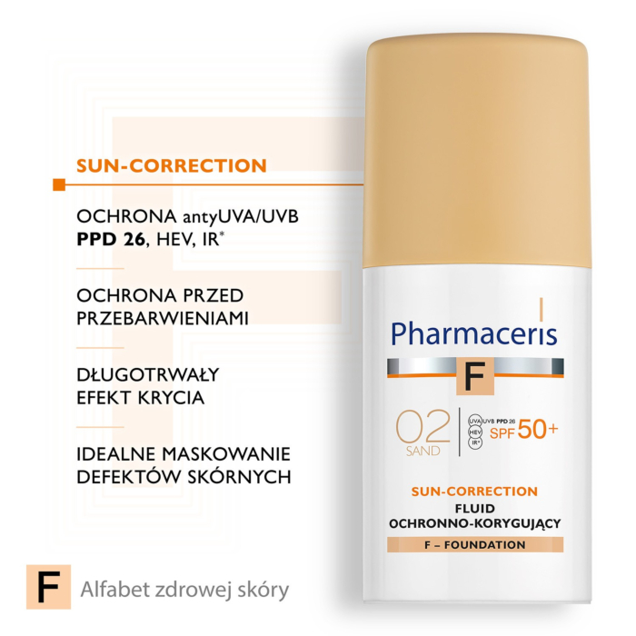 Pharmaceris F Fluid ochronno-korygujący SPF50+ 02