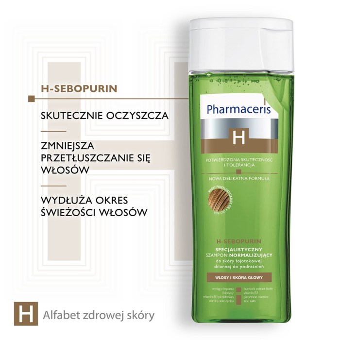 Pharmaceris H Sebopurin Szampon normalizujący do skóry łojotokowej