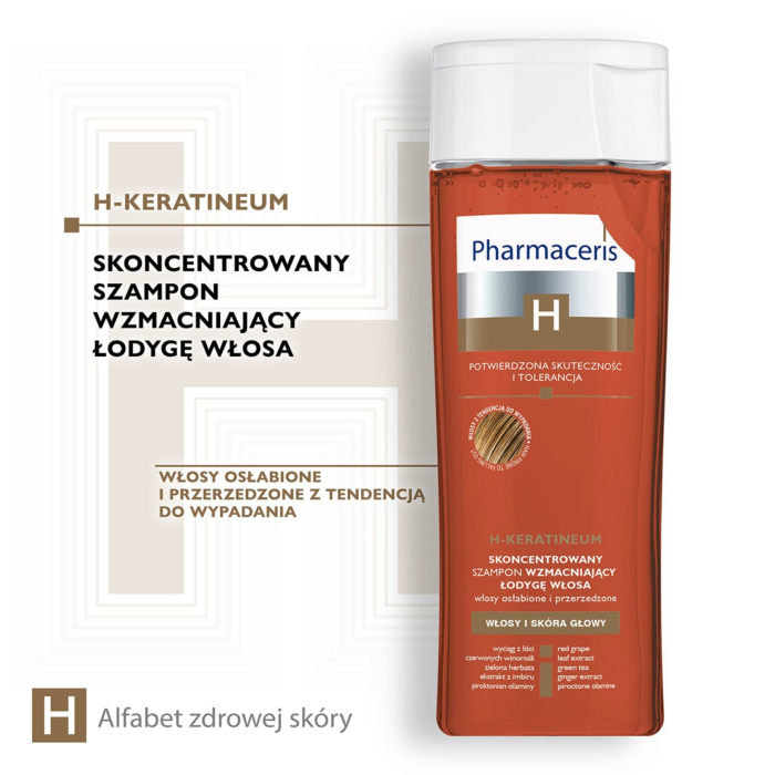 Pharmaceris H Keratineum Skoncetrowany szampon wzmacniający włosy osłabione