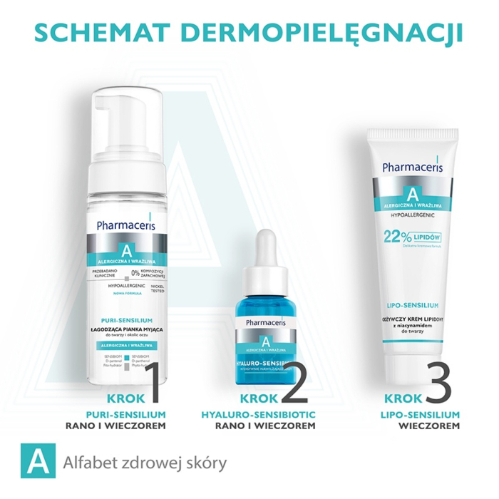 Pharmaceris A Puri-Sensilium Delikatna pianka myjąca do twarzy
