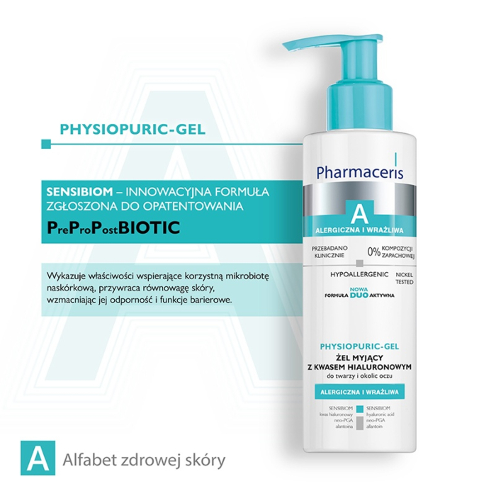 Pharmaceris A Physiopuric Nawilżający żel do mycia twarzy
