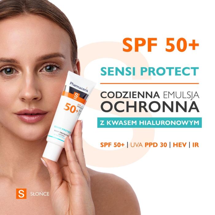 Pharmaceris S Sensi Protect Codzienna emulsja ochronna do twarzy i okolic oczu SPF50+ 