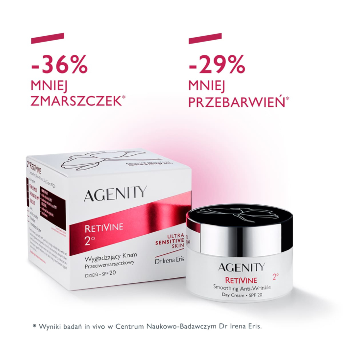 Agenity Retivine 2° Wygładzający krem przeciwzmarszczkowy na dzień