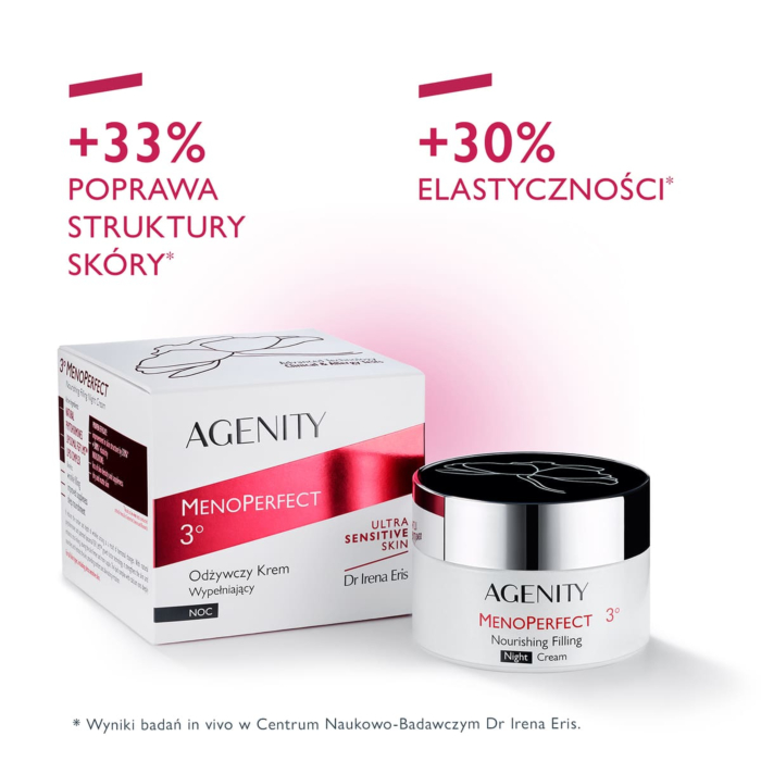 Agenity Menoperfect 3° Odżywczy krem wypełniający na noc