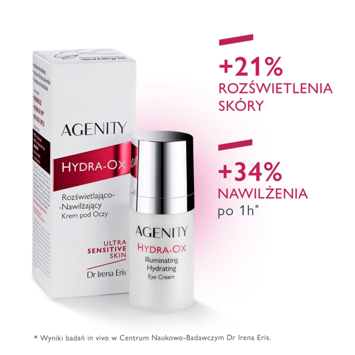 Agenity Hydra-Ox Rozświetlająco-nawilżający krem pod oczy