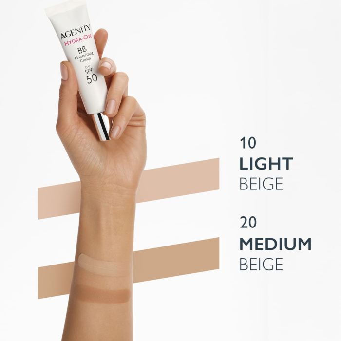 Agenity Hydra-Ox Nawilżający krem BB na dzień, 10 Light Beige