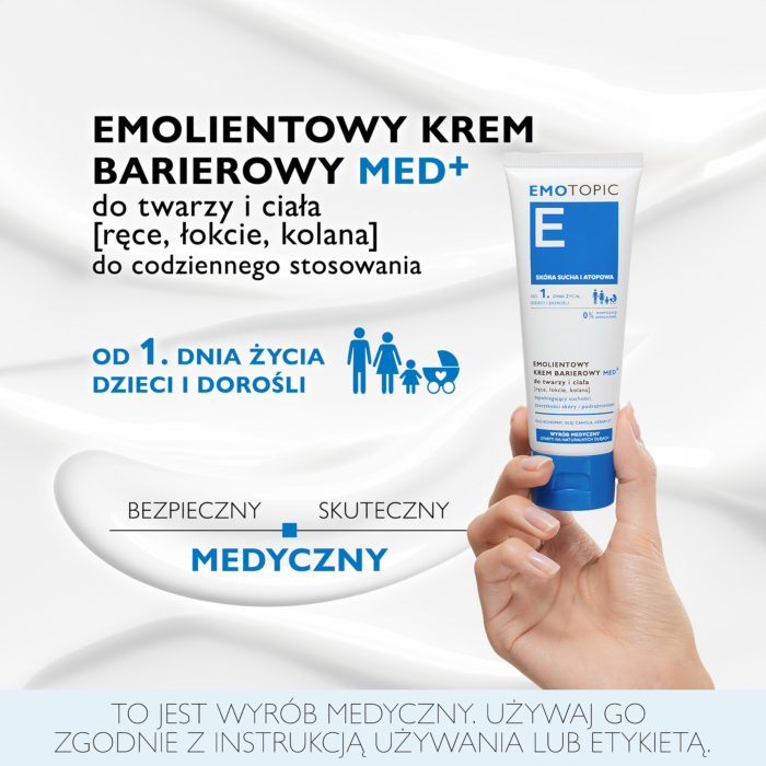 Emotopic Emolientowy krem Barierowy do twarzy i ciała