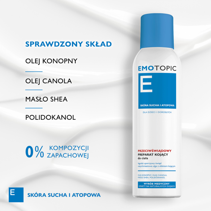 Emotopic Przeciwświądowy preparat kojący do ciała