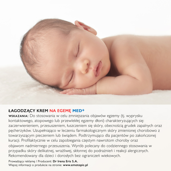 Emotopic Med+ Łagodzący krem na egzemę do twarzy i ciała
