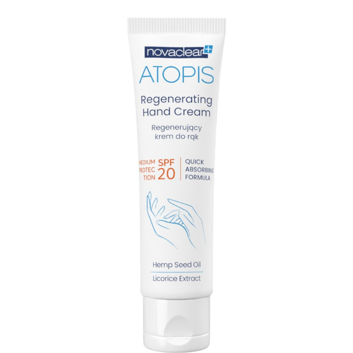 Novaclear Atopis Novaclear Krem do rąk z organicznym olejem konopnym SPF20 