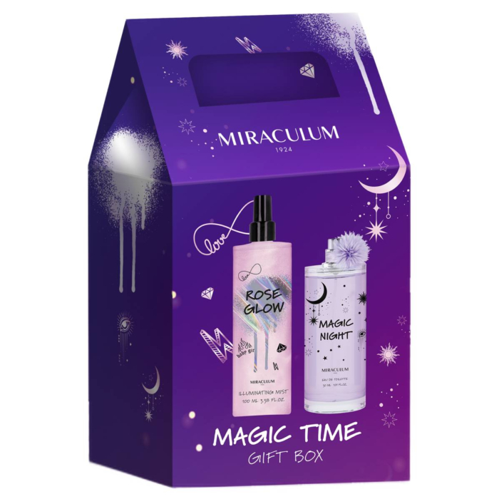 Miraculum Zestaw Girl Power (Magic Night woda toaletowa 30ml + Mgiełka do ciała Rose Gold 100ml)