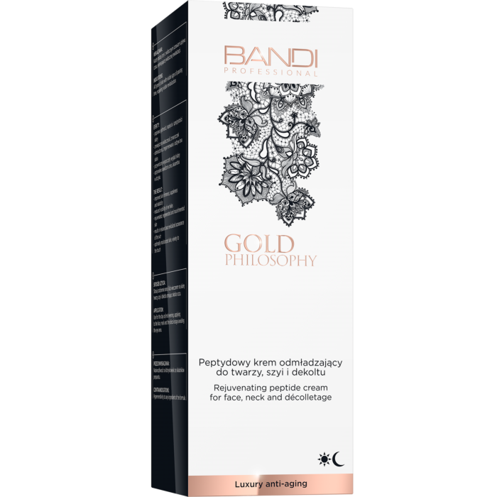 Bandi Gold Philosophy Peptydowy krem odmładzający do twarzy, szyi i dekoltu 