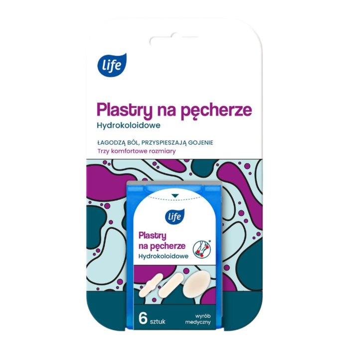 Life Plastry na pęcherze Zestaw, 6 szt.