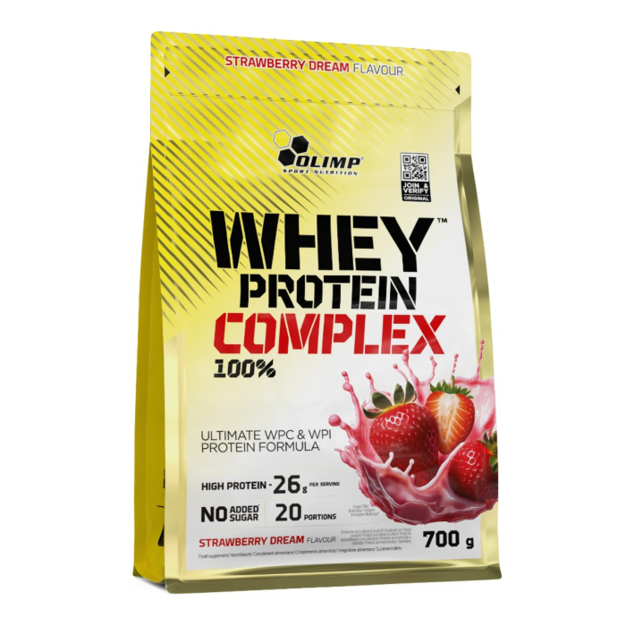Olimp Whey Protein Complex 100% Truskawka Proszek, 700 g