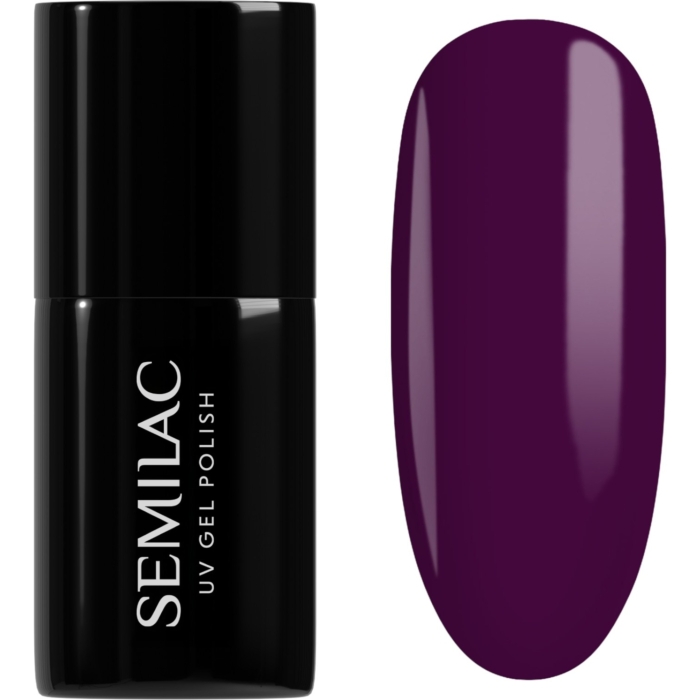 Semilac UV Hybrid Lakier hybrydowy, 015 Plum