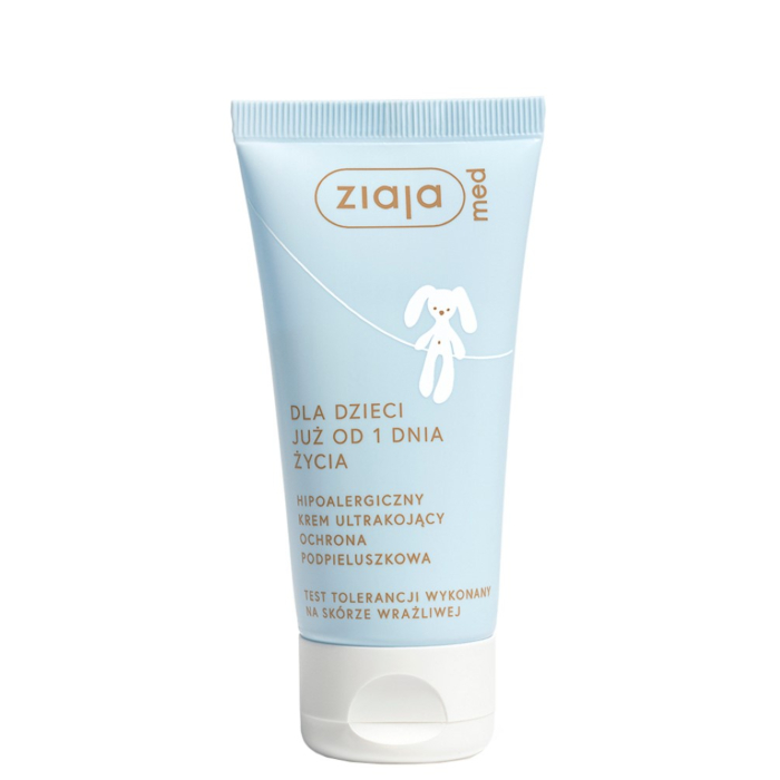 Ziaja Med Hipoalergiczny Kids -  krem ultrakojący, ochrona podpieluszkowa 50 ml