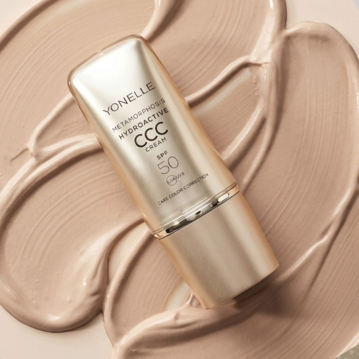 Yonelle Metamorphosis Hydoraktywny krem CCC SPF50, 3 Złota Opalenizna