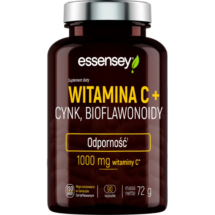 Essensey Witamina C + Cynk + Bioflawonoidy Kapsułki, 90 szt.