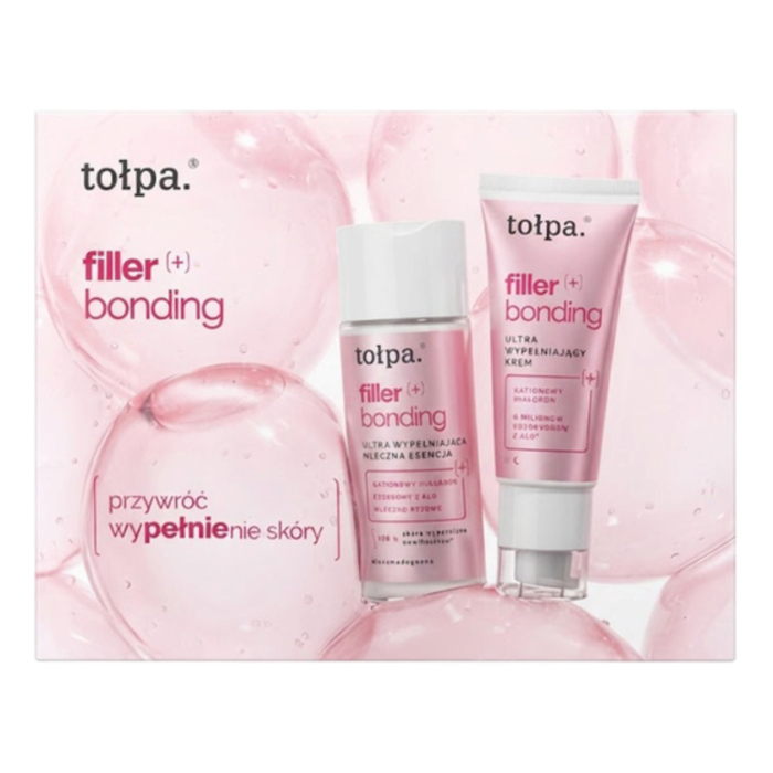 Tołpa Filler Bonding Zestaw pielęgnacyjny: Krem 40 ml + Mleczna esencja 150 ml