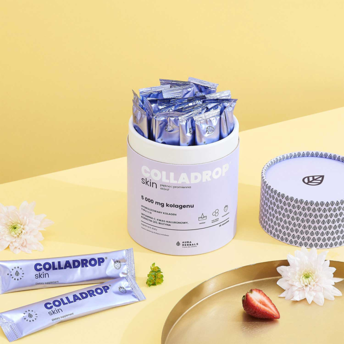 Colladrop Skin Kolagen 5000 mg, Truskawka, Saszetki