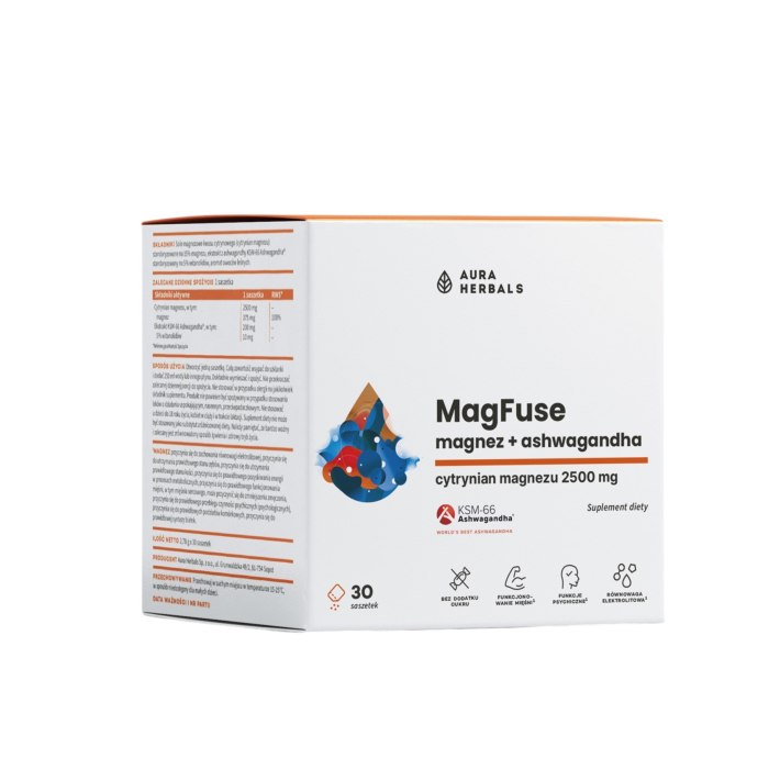 Aura Herbals Magfuse Magnez + Ashwagandha Saszetki