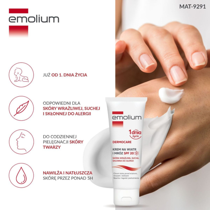 Emolium Krem ochronny na wiatr i mróz SPF20