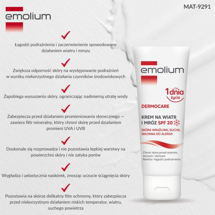 Emolium Krem ochronny na wiatr i mróz SPF20