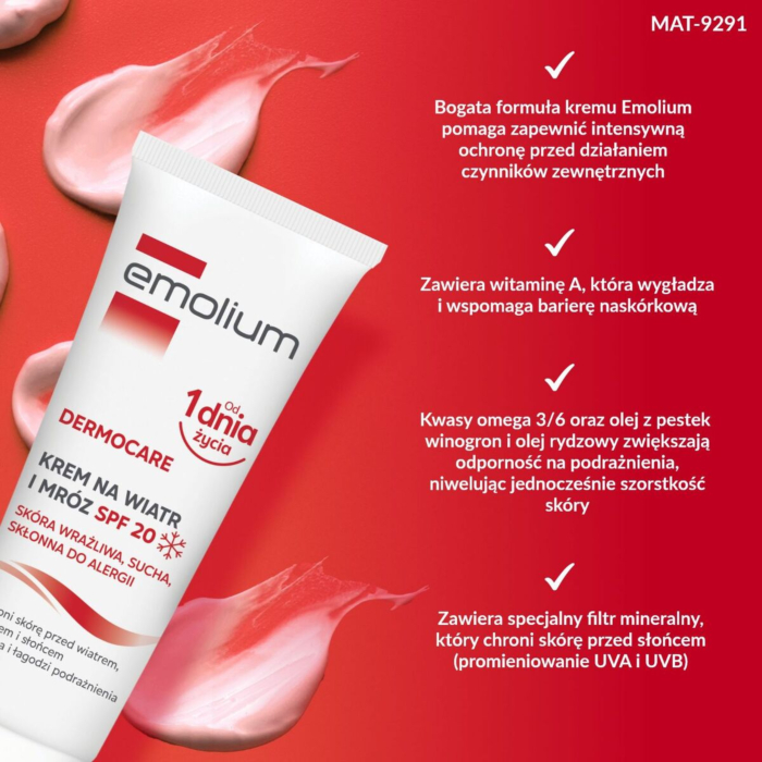 Emolium Krem ochronny na wiatr i mróz SPF20