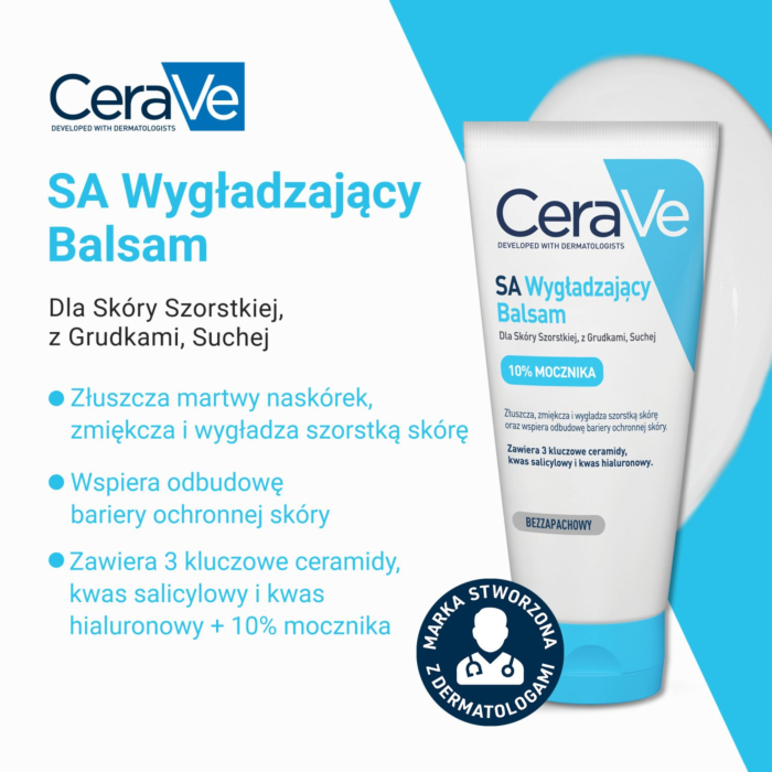 CeraVe Wygładzający balsam do skóry szorstkiej, z grudkami, suchej, 177 ml