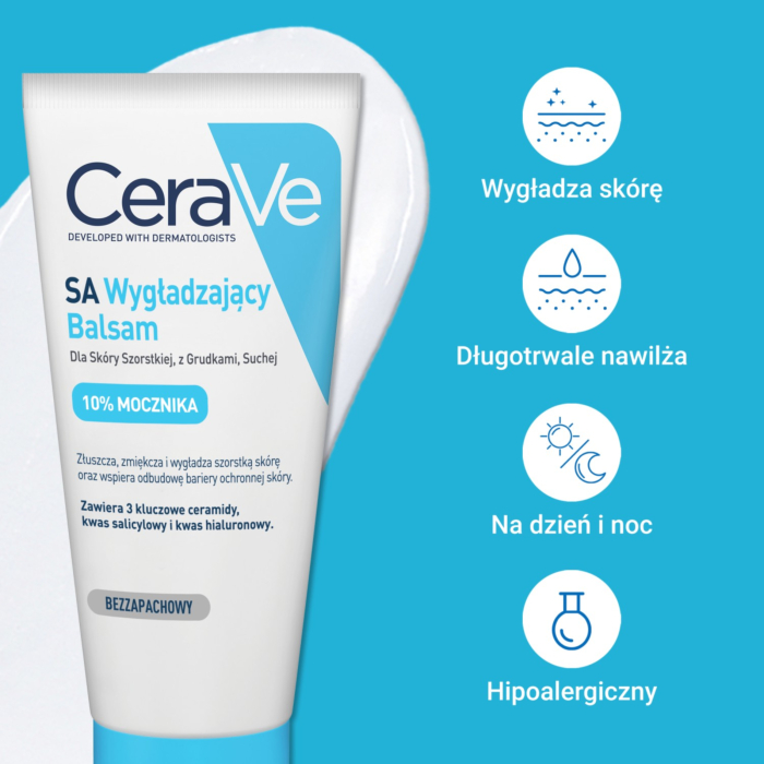 CeraVe Wygładzający balsam do skóry szorstkiej, z grudkami, suchej, 177 ml