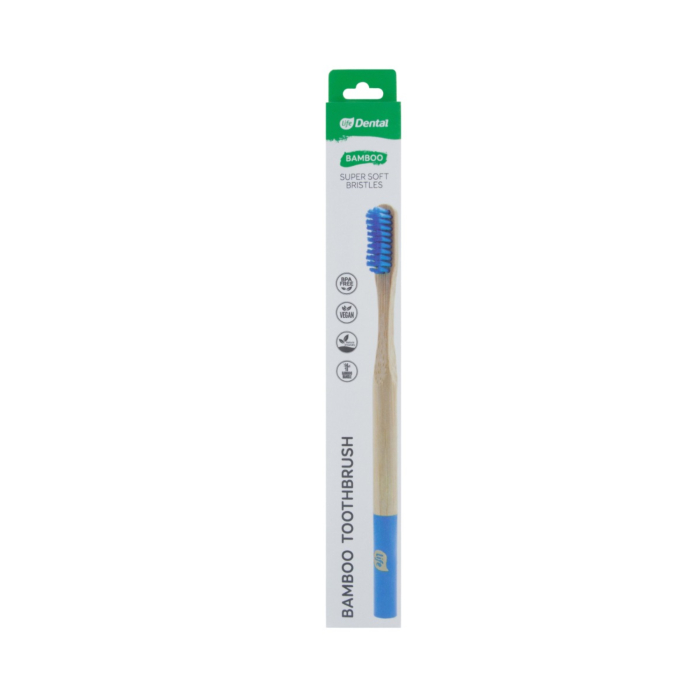 Life Dental Szczoteczka do zębów Bambusowa Niebieska Soft