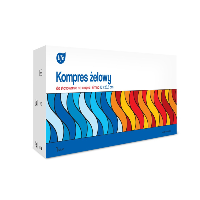 Life kompres żelowy do stosowania na ciepło i zimno 10 x 26,5 cm
