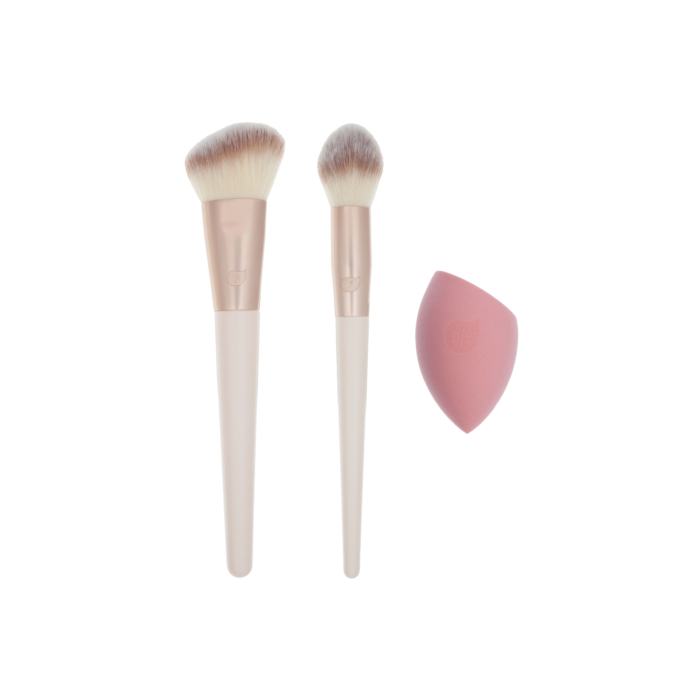 LIFE Make-up Set Zestaw pędzli do makijażu twarzy z gąbką