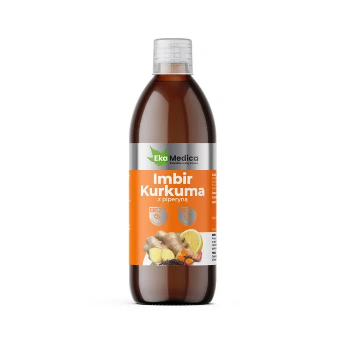 EkaMedica, Sok Imbir Kurkuma z Piperyną, 500 ml
