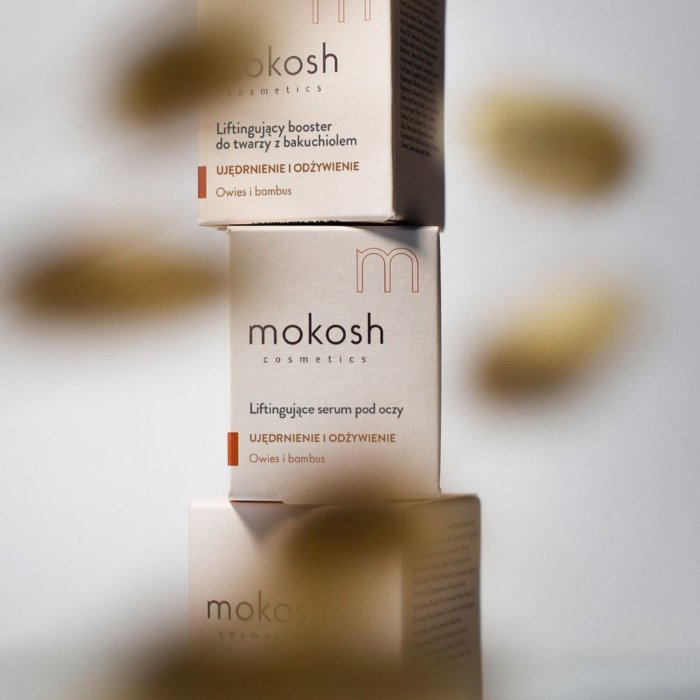 Mokosh Liftingujące serum pod oczy, Owies i bambus