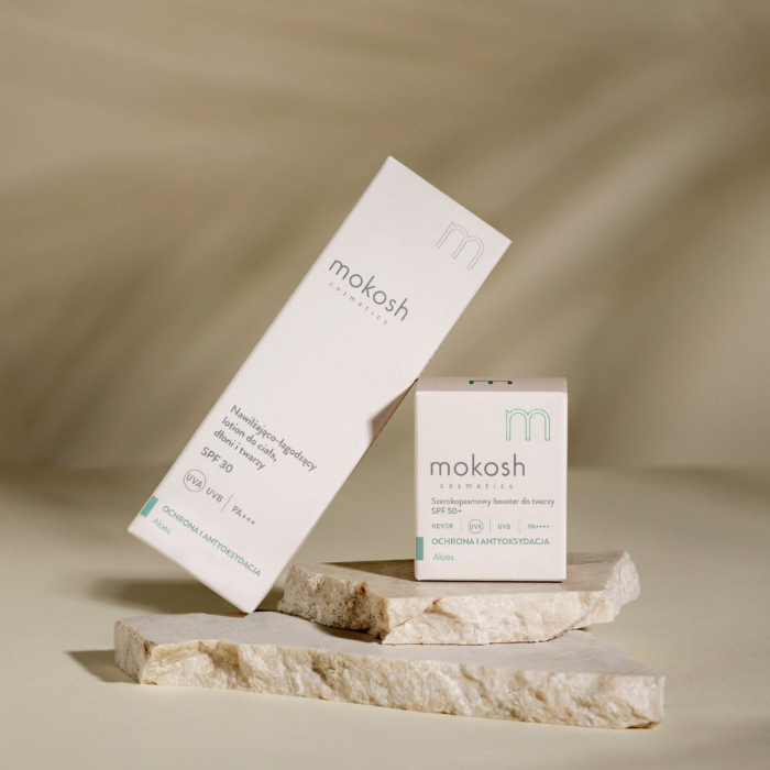 Mokosh szerokopasmowy booster ochronny do twarzy SPF 50+ 
