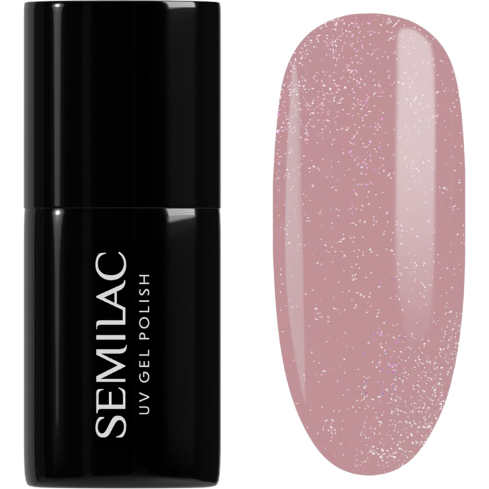 Semilac UV Hybrid Lakier hybrydowy, 320 Shimmer Dust Beige