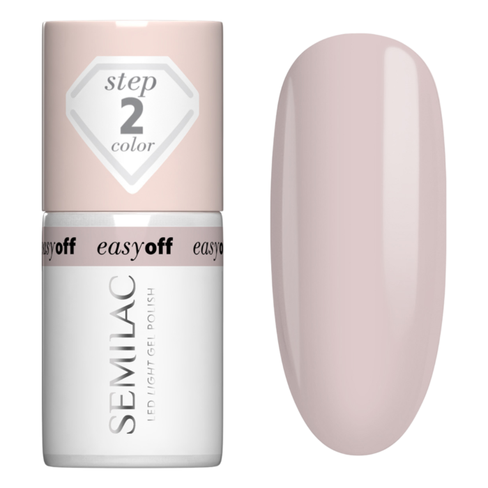 Semilac Lakier do paznokci Easy Off, L12 Almond Milk